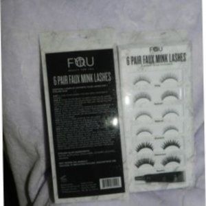 Beauty For You 6 Pair Deluxe Faux Mink Lashes Six Pair Set & Glue